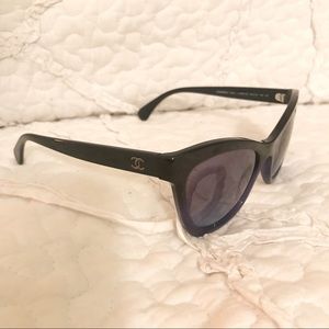Blue Authentic Chanel Sunglasses